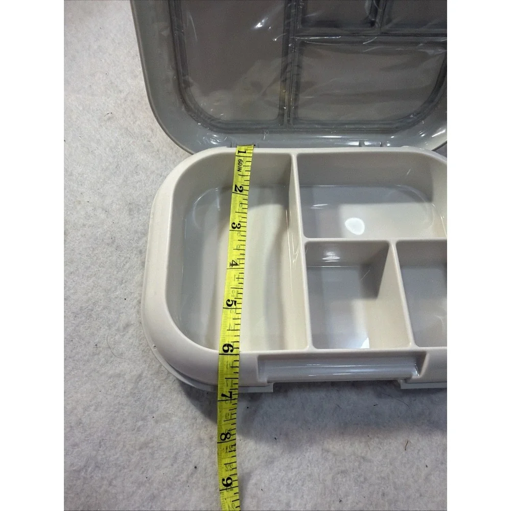 NewBentgo White Bento Box with 4 Compartments, Snap Lid, Plastic, Kids